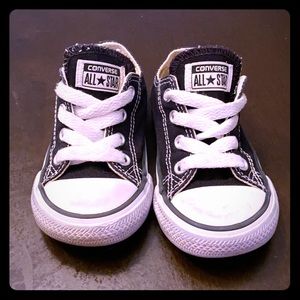 Converse Black Sneakers Toddler size 6